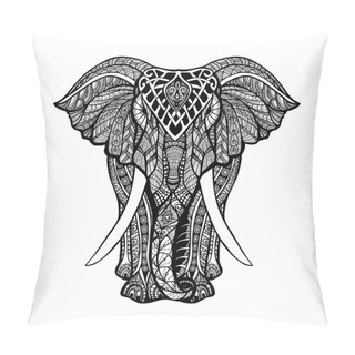 Personality Decorative Elephant Illustration Pillow Covers