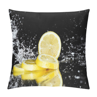 Personality  Sliced Lemon With Water Drops  Pillow Covers