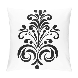 Personality  Ornament, Engraving, Border, Floral Retro Pattern, Antique Style, Acanthus, Foliage Swirl Decorative Design Element Eps 10 Pillow Covers