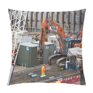 Personality  Crane And Building Construction Site, Holborn Aria Pillow Covers