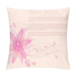 Personality  Vector Artistic Flower Illustration Background Pillow Covers