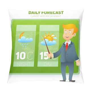 Personality  Tv Weather News Reporter Pillow Covers