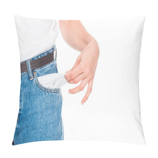 Personality  Poor Woman With Empty Pocket Pillow Covers