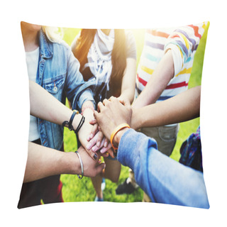 Personality  Teamwork Unity And Friendship Concept Pillow Covers
