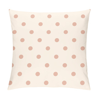Personality  Seamless Vector Pattern. Circles Ornament. Dots Background. Polka Dot. Pastel Colors Pillow Covers