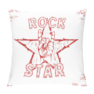 Personality  Rock Star, Print For T-shirt Graphic. Pillow Covers