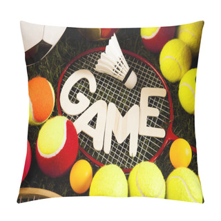 Personality  Sports Balls And Equipment Pillow Covers