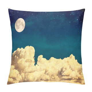 Personality  Dream Clouds And Moon Pillow Covers