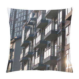 Personality  Sunset China Real Estate - Empty Modern Executive Apartments Pillow Covers