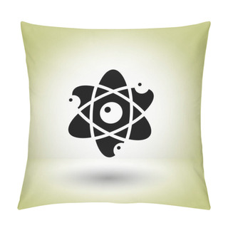 Personality  Pictograph Of Atom Icon Pillow Covers