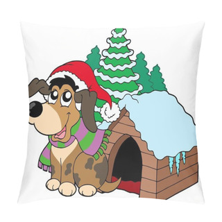 Personality  Cute Christmas Dog Pillow Covers