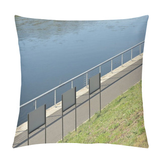 Personality  Metal Fence And Bridge Pillow Covers