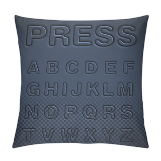 Personality  Blue Pressed Signs Set Pillow Covers