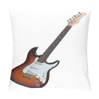 Personality  Electric Guitar Isolated On White Pillow Covers