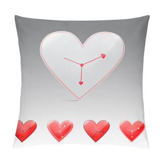 Personality  Time Of The Valentine's Day. Vector Illustration. Pillow Covers