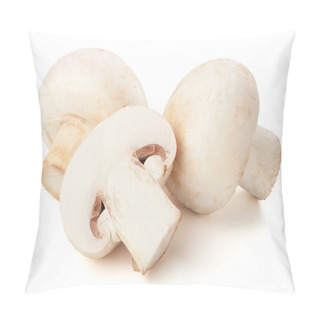 Personality  Champignon Mushrooms On White Backround Pillow Covers