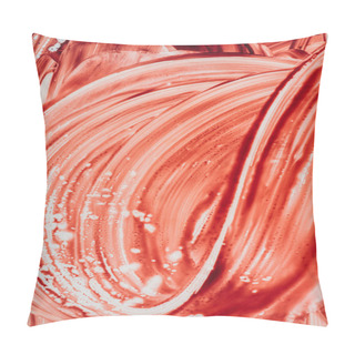 Personality  Full Frame Shot Of Smeared Blood Stains With White Splashes For Background Pillow Covers