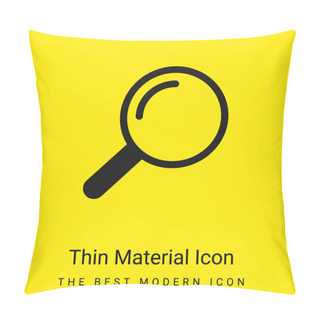 Personality  Airport Searchor Minimal Bright Yellow Material Icon Pillow Covers