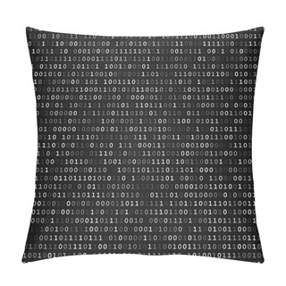 Personality  Binary Code Screen Black Pillow Covers