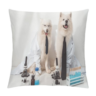 Personality  Dogs Scientists In Lab Coats  Pillow Covers