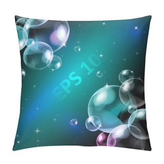 Personality  Soap Bubbles, Eps10 Vector Pillow Covers