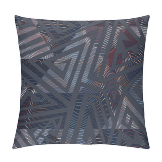 Personality  Urban Color Geometric Maze Pattern Pillow Covers