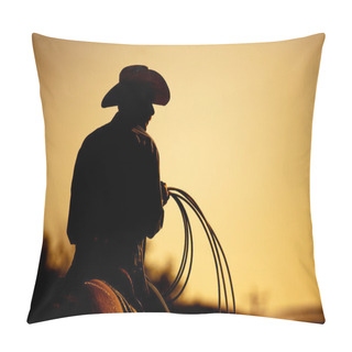 Personality  Rodeo Cowboy Silhouette Pillow Covers