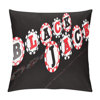 Personality  Blackjack Sign Chips Pillow Covers