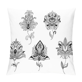 Personality  Elegant Persian Paisley Floral Elements Pillow Covers