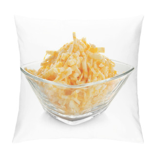 Personality  Glass Bowl With Grated Cheese  Pillow Covers