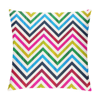 Personality  Colorful Seamless Zig Zag Vector Pattern Pillow Covers