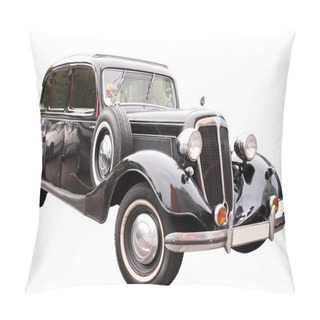 Personality  Antique Car  Isolated On White Pillow Covers