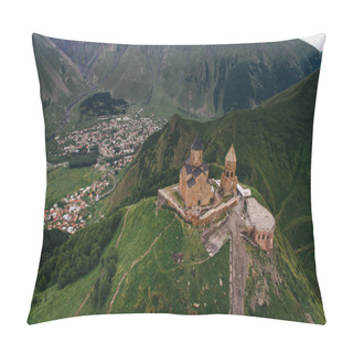 Personality Castle In Green Mountains Pillow Covers