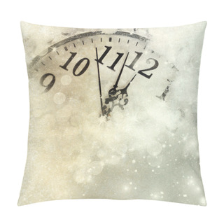 Personality  Old Vintage Clock And Holiday Lights Pillow Covers