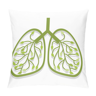 Personality  Human Lung Icon Tree Leaves Pillow Covers
