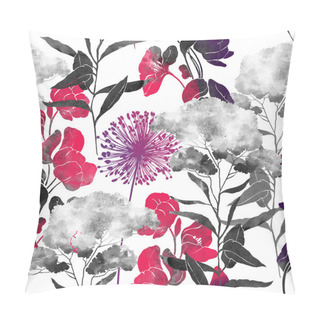 Personality  Wildflowers Seamless Background Pillow Covers
