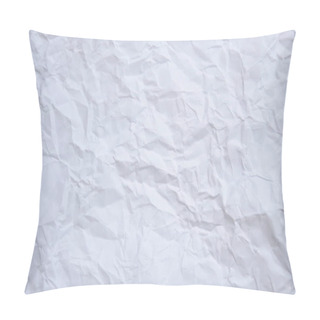 Personality   Crumpled White Paper Background And Texture Pillow Covers