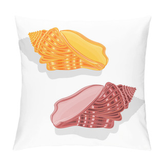 Personality  Sea Shells Vector Illustration Pillow Covers
