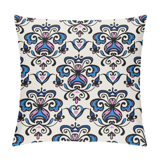 Personality  Damask Flourish Motif Vector Pattern Pillow Covers