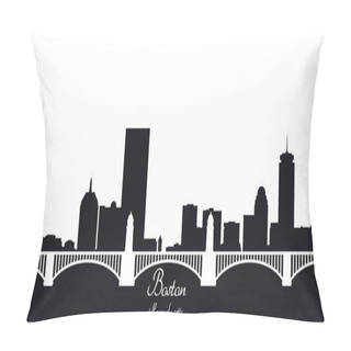 Personality  Boston  Black And White Silhouette Pillow Covers