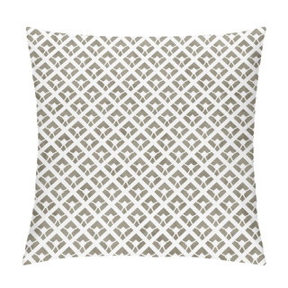 Personality  Beige And White Diagonal Squares Tiles Pattern Repeat Background Pillow Covers