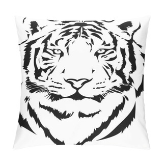 Personality  Tiger Head Pillow Covers