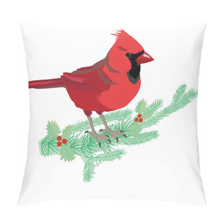 Personality  Northern Cardinal, Pillow Covers