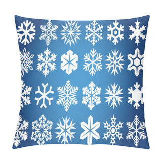 Personality  Snowflakes Background Pillow Covers