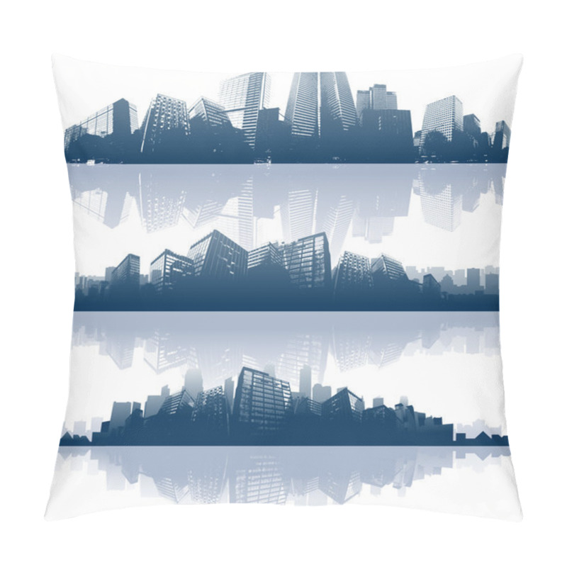 Personality  City skylines background pillow covers