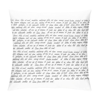 Personality  Handwriting Manuscript Texture Pillow Covers