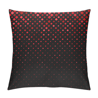 Personality  Red Geometric Diagonal Square Pattern Background Illustration Pillow Covers