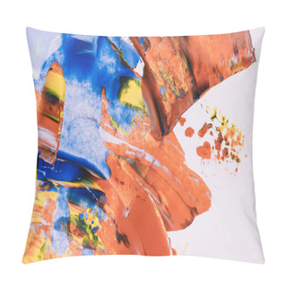 Personality  Close-up View Of Decorative Abstract Colorful Painting   Pillow Covers