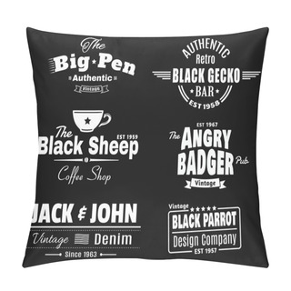 Personality  Set Of Vintage Insignias Pillow Covers