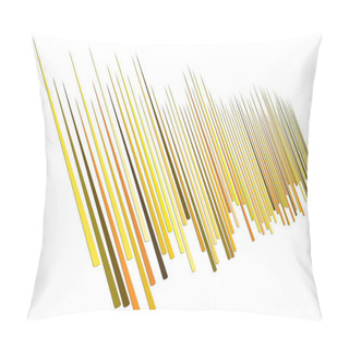 Personality  3d Lines Pattern In Perspective. Oblique, Slanting Stripes. Dimi Pillow Covers